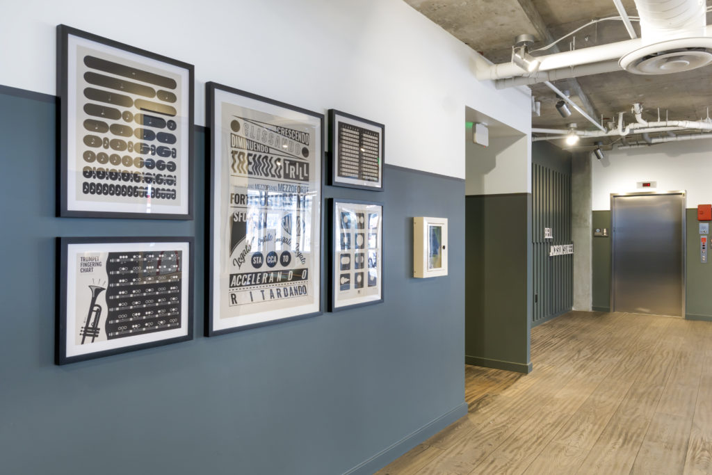 Bell Jackson Street Lobby gallery wall