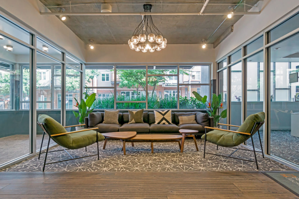 Leasing office lounge